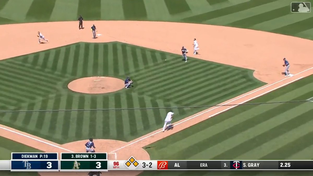 Just Baseball on Twitter "Oh, the A’s. Bases loaded nobody out in the