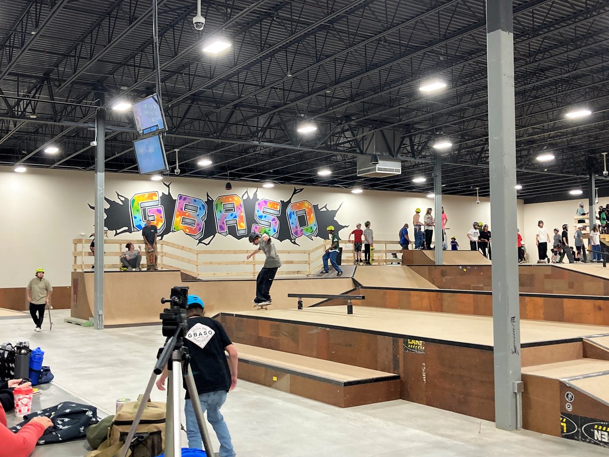 BrownWIExec's tweet photo. I was happy to attend the ribbon cutting today for the new Green Bay Action Sports Organization's skatepark in Ashwaubenon! It's a tremendous indoor space offering a #safeenvironment for our community's youth!! #Congratulations🎉 https://t.co/rEINc9x5eV