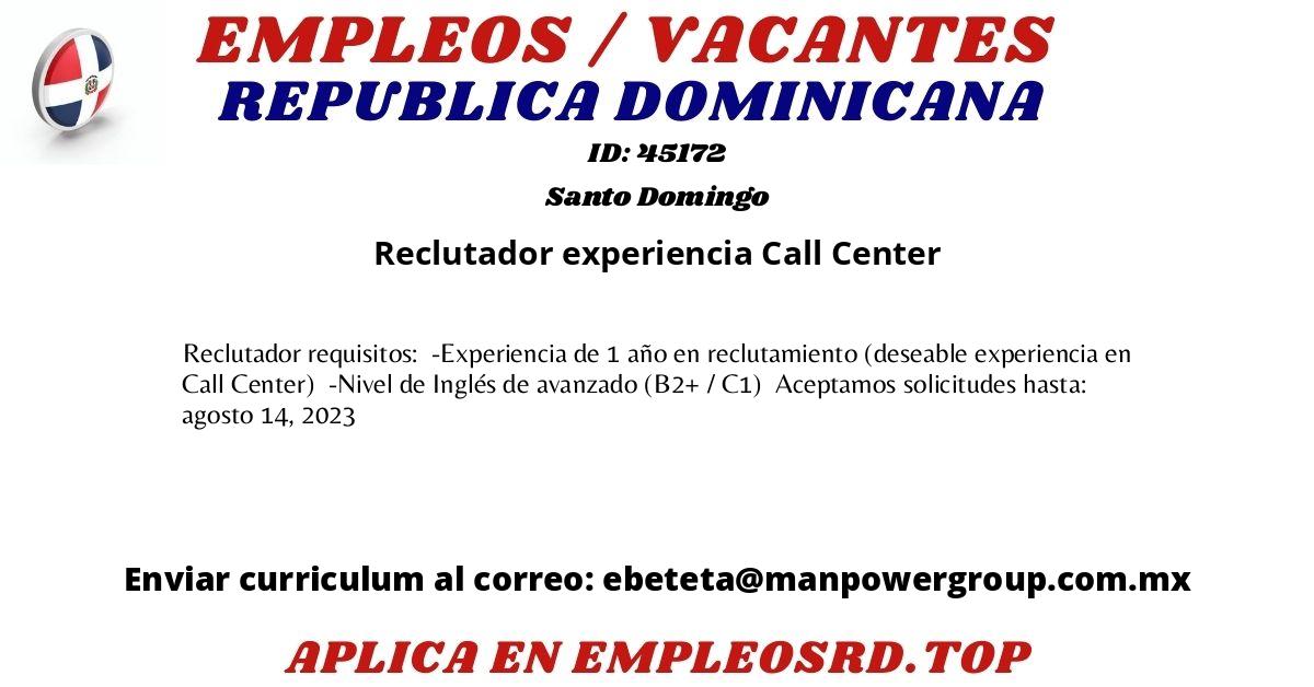 Reclutador experiencia Call Center  Santo Domingo  
 🔽 ⬇ APLICA YA ❗  ⬇  🔽 
 play.google.com/store/apps/det… 
#oportunidadlaboral #oportunidaddetrabajo #empleo #cv #republicadominicana #empleosrd #empleord #vacante #SantoDomingo