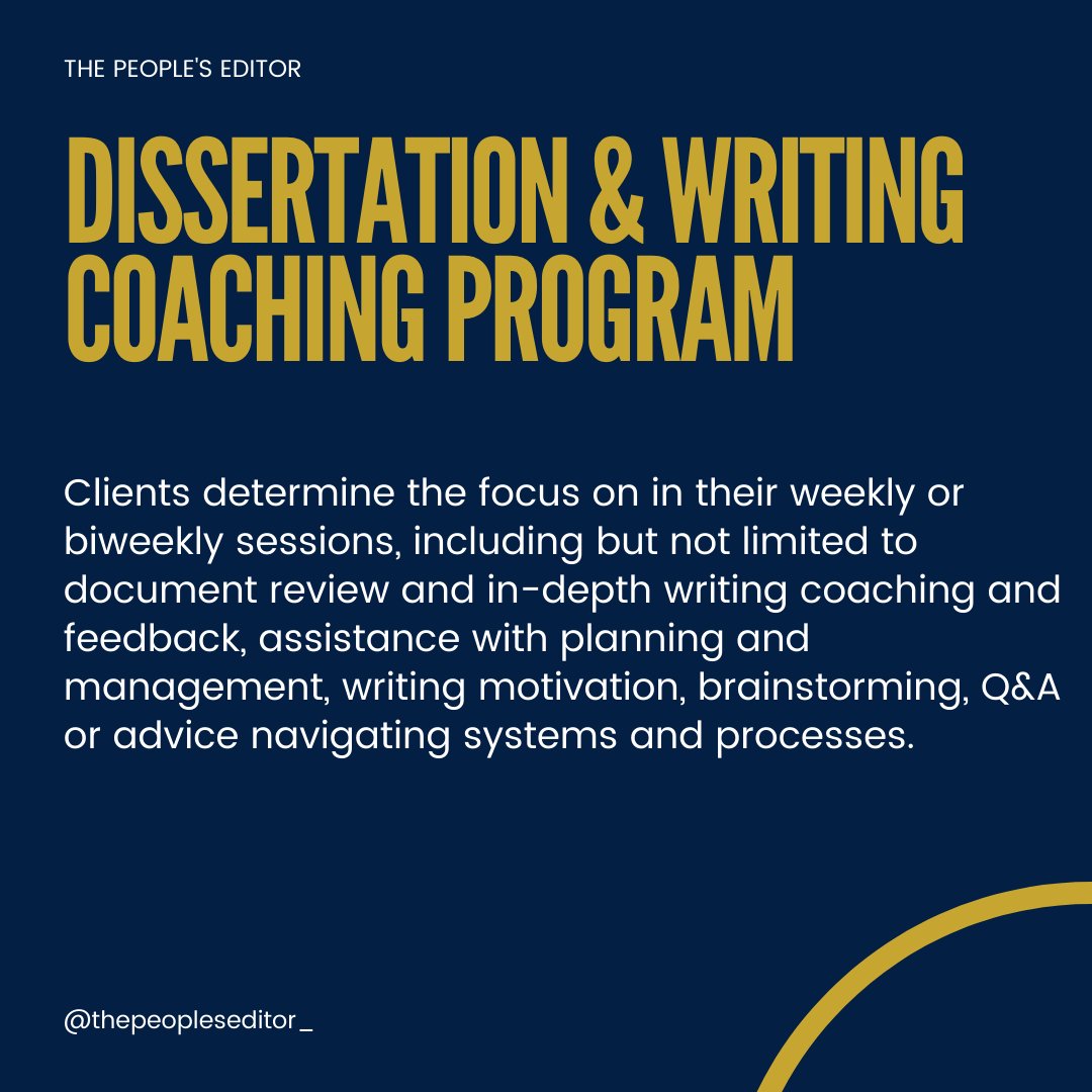 peoples_editor's tweet photo. The People's Editor specializes in editing, coaching, and consulting services for Black doctoral students and academics. We specialize in dissertations and creative nonfiction book projects. 

Visit https://t.co/YKxSrYzbH2 to learn more about our programs! 

@peoples_editor https://t.co/PIRQTvaWcE