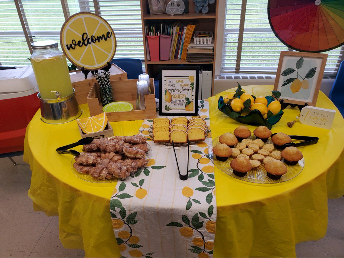 You make Summer Learning look Easy Peasy Lemon Squeezy!! Just a little treat for our amazing staff at JW Coon! Week 1 is complete!! #CCSSummerLearning2023