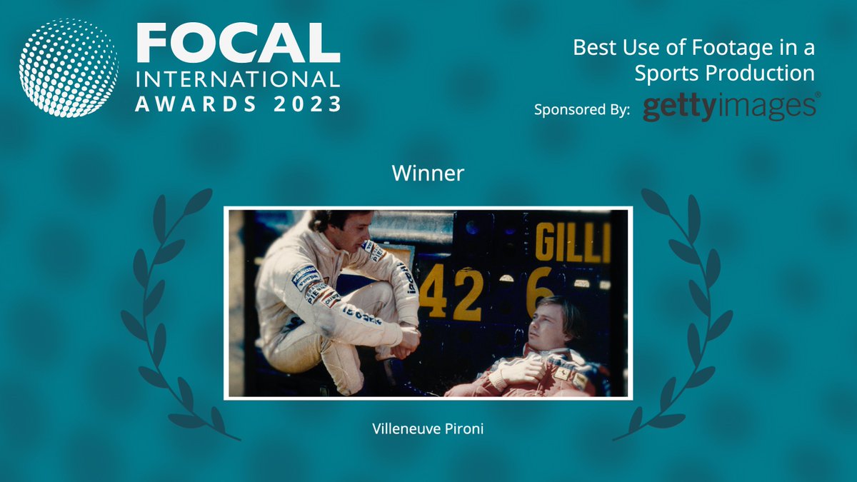 FOCAL International (@focalint) on Twitter photo The #FOCALAwards2023 winner for Best Use of Footage in Sport Production, sponsored by <a href="/GettyImages/">Getty Images</a> is …
#VilleneuvePironi
Congratulations <a href="/NoahMediaGroup/">Noah Media Group</a> <a href="/SkyUk/">Sky</a> The #FOCALAwards2023 winner for Best Use of Footage in Sport Production, sponsored by <a href="/GettyImages/">Getty Images</a> is …
#VilleneuvePironi
Congratulations <a href="/NoahMediaGroup/">Noah Media Group</a> <a href="/SkyUk/">Sky</a>