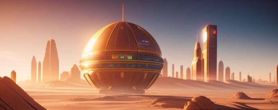weskillorg's tweet photo. Welcome to the future! This stunning artwork depicts a thriving civilization on Mars.

 #Mars #futuristicart #digitalart #AIart #MarsCivilization #future #spaceexploration
#aiart #dalle #midjourney #stablediffusion #artcurator #digitalartist #midjourney https://t.co/nlWn37LVgn