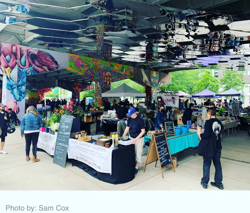 BoochinKombucha's tweet photo. Happening now, the Underpass Park Farmers Market! Come by, say hi! https://t.co/SrYf1ARWiX