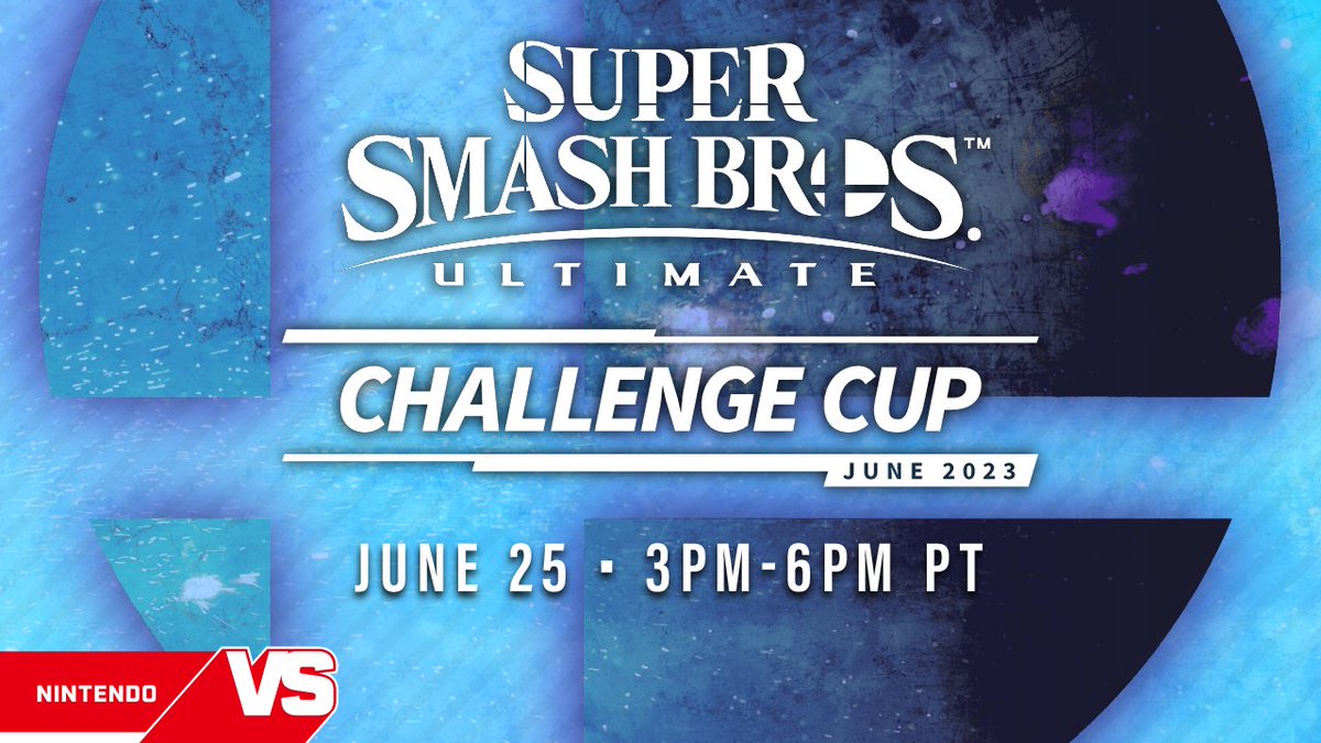NintendoAmerica's tweet photo. Smash your way to the top of the NintendoVS Challenge Cup June 2023 tournament and receive 2 entry tickets to #NintendoLive 2023 in Seattle! The Super #SmashBrosUltimate action takes place on June 25!

Learn more: https://t.co/5DeDGjOoVg https://t.co/KWycEIKSoP
