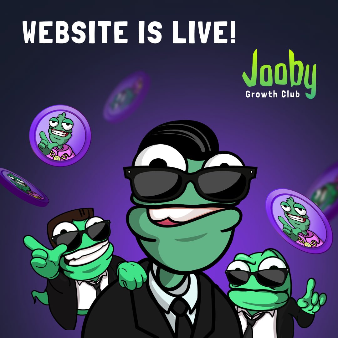 Jooby Growth Club Website is LIVE!! 🐸

Gangstas and Geeks Check it Out!
jooby.club

Visit site and post proof to be considered for OG!

#website #launch #token #nft #Jooby #eth #club #growth #drop #OG #Whitelist #JoinTheClub  #FreeMintNFT #Geek #Gangsta