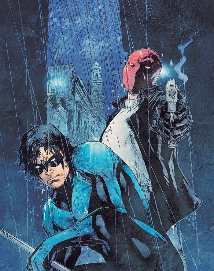 Nightwing and Red Hood by Matthew Clark