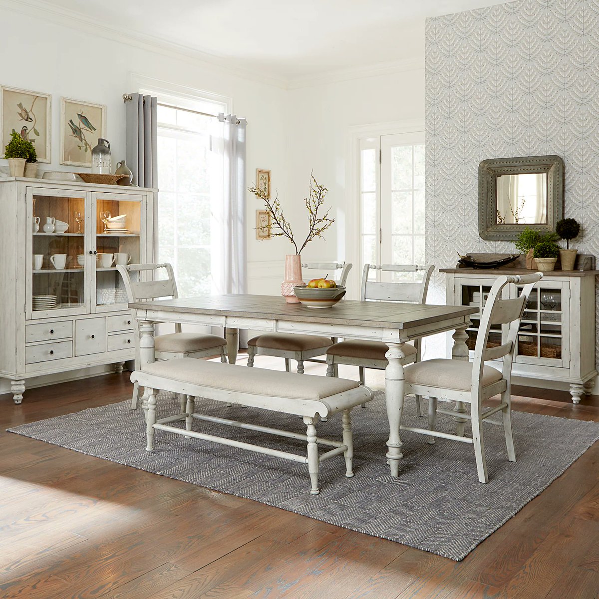 AtlantaHomeFur1's tweet photo. The Whitney 6-Piece Rectangular Table Set will give your dining space a fresh new look!-furnishing https://t.co/yM1E0WHo8T