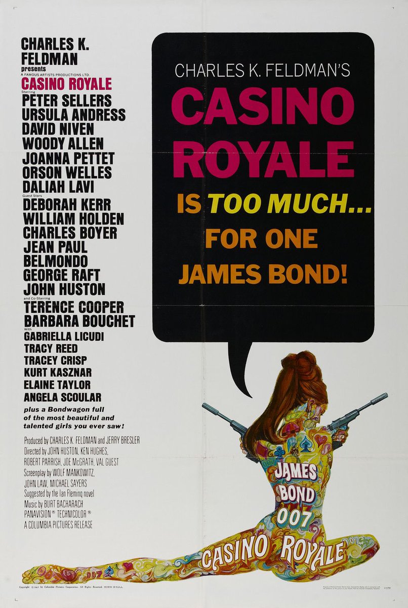Mucky1's tweet image. This film is utterly bonkers #CasinoRoyale #JamesBond #ITV4