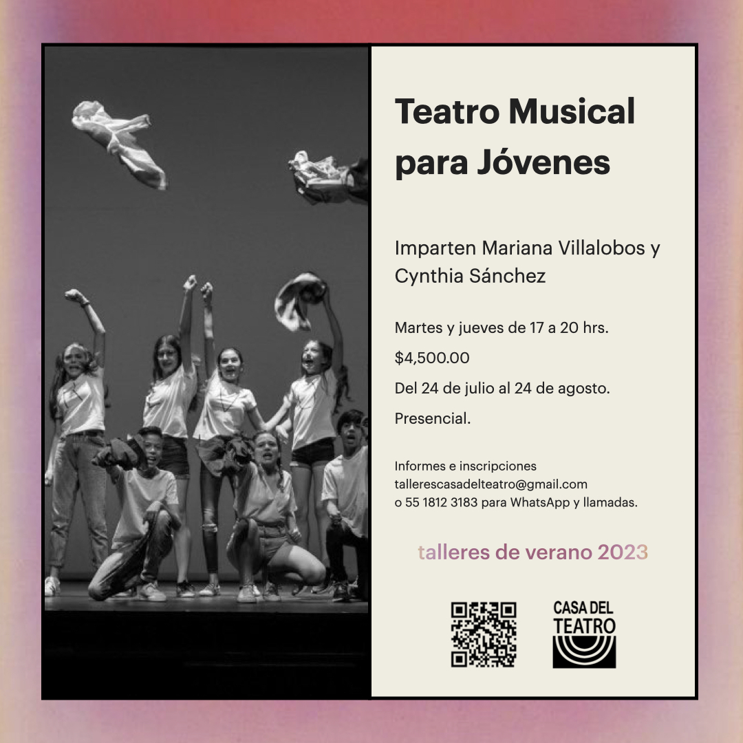 En el taller de #teatromusical de Mariana Villalobos y Cynthia Sánchez aprenderemos las herramientas básicas para actuar, cantar y bailar. ☀️

bit.ly/3JenqxW