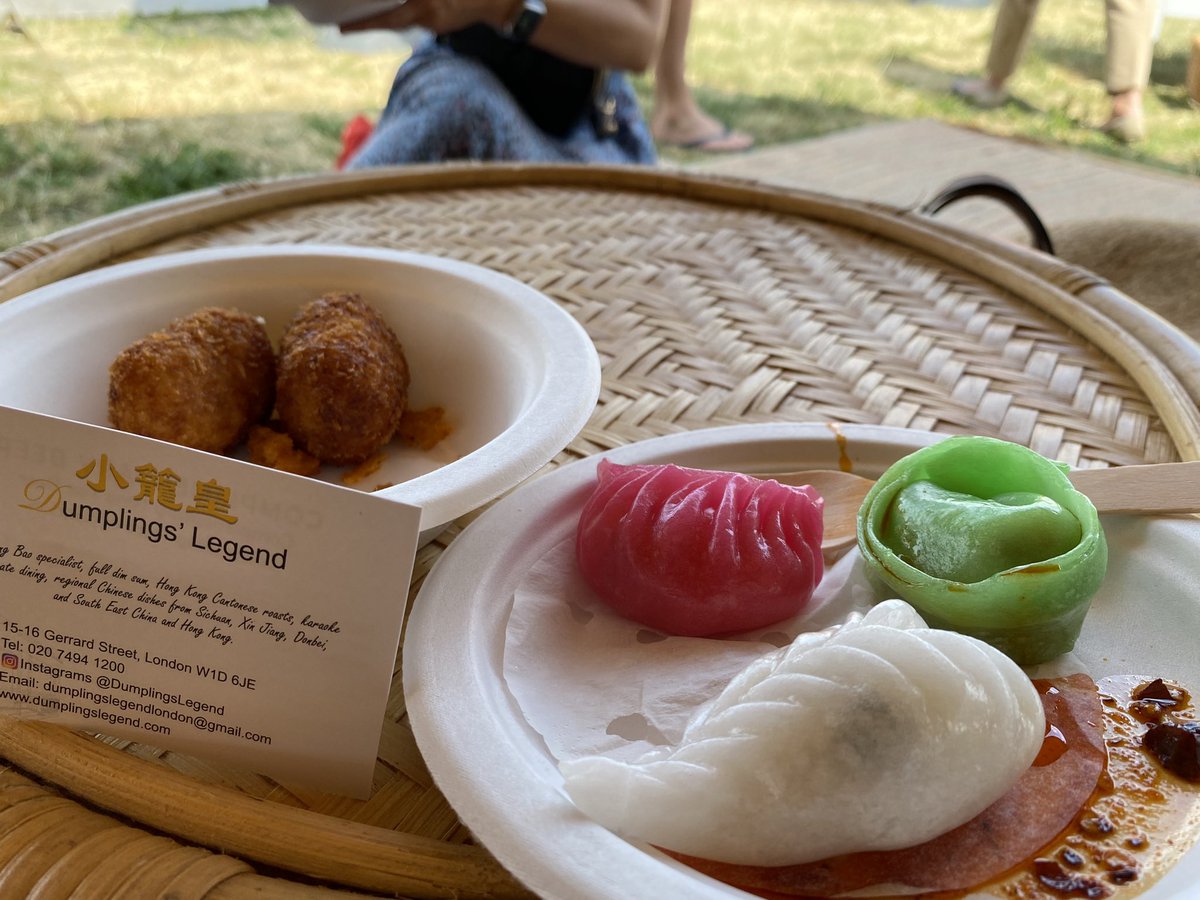 Four of many. My #1, though, was the plantain kebab/fritter from Rhythm Kitchen. So good. <a href="/TasteofLondon/">Taste of London</a> <a href="/RhythmKitchenUK/">Rhythm Kitchen</a>
