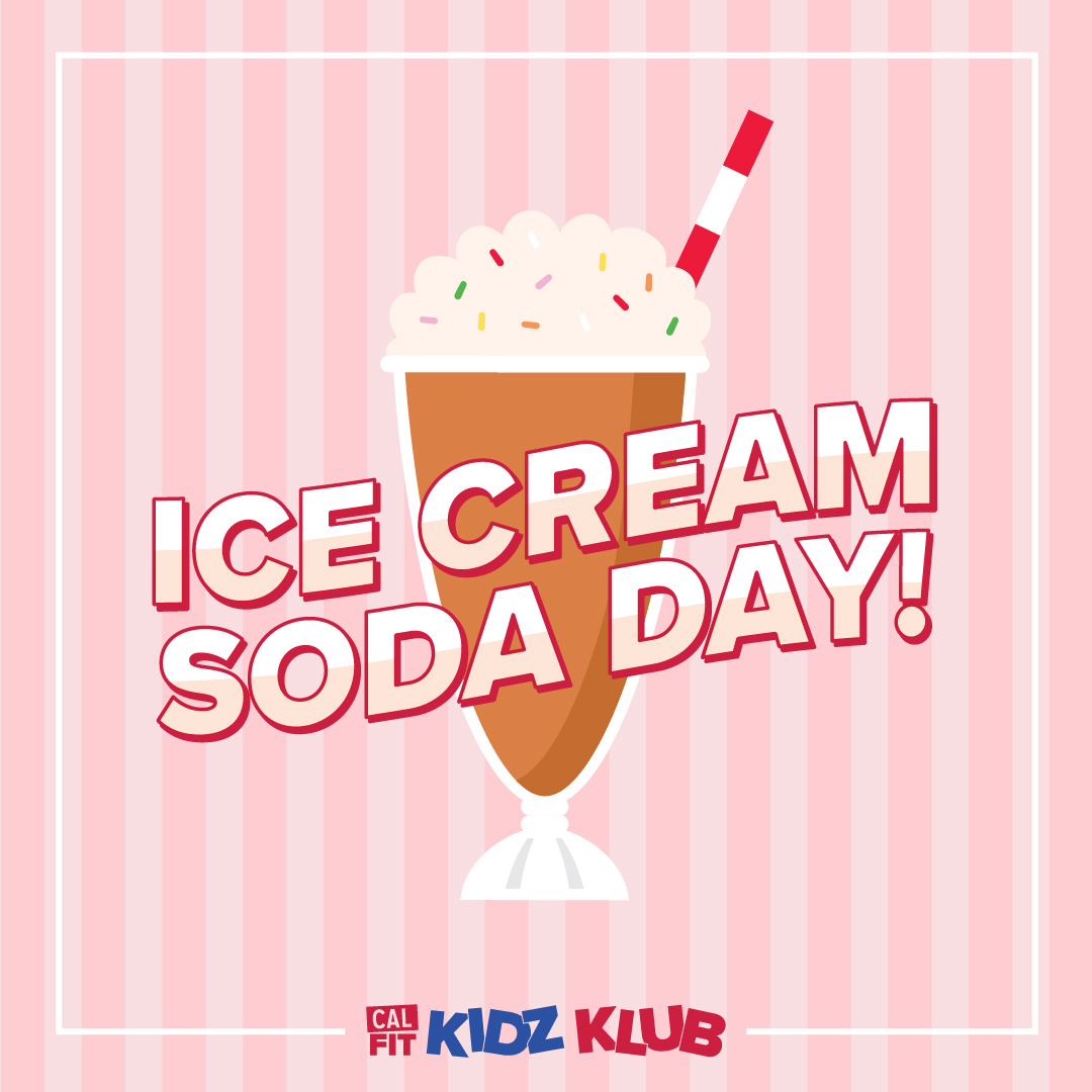 CalFit's tweet image. Enjoy an ice cream float back in Kidz Klub to celebrate National Ice Cream Soda Day on Tuesday, 6/20! 🍨Register in advance with the team at the front desk.

#calfit #californiafamilyfitness #wherefitmeetsfun #calfitkids #morethanjustagym💪