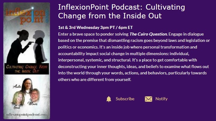 Creating a Brave Space for Conversations about Personal Transformation, Racism, and Accountability! Check out the InflexionPoint Podcast! omapittsburgh.org/podcast/   #OMAPittsburgh #Transformation #OMAPodcast