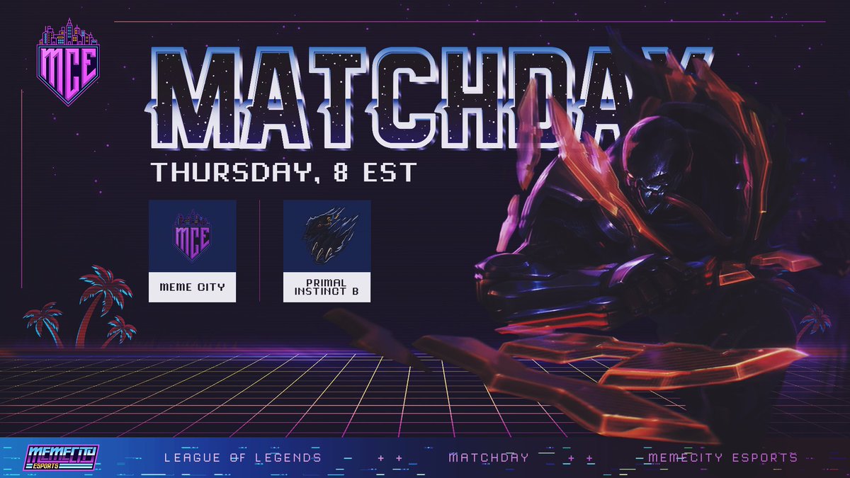 Two Matches this week for MCE,

Today we face Primal Instinct Black!