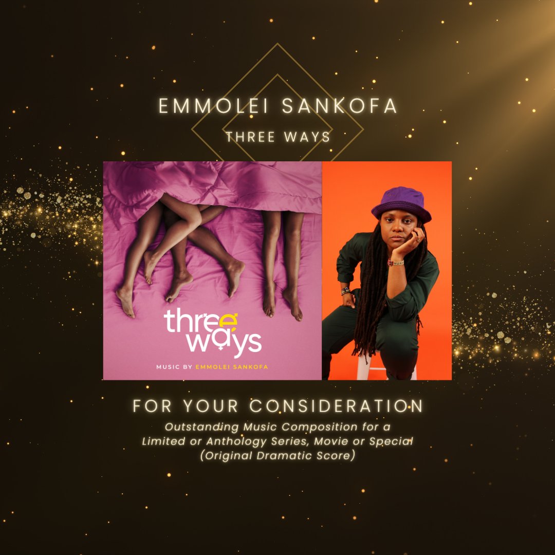 #Emmys2023 #FYC: @Emmolei - #ThreeWays for Outstanding Music Composition for a Limited or Anthology Series, Movie or Special (Original Dramatic Score) #filmmusic #filmscore #filmcomposer #blackcomposers #womencomposers @hulu @theawfc @composersDC