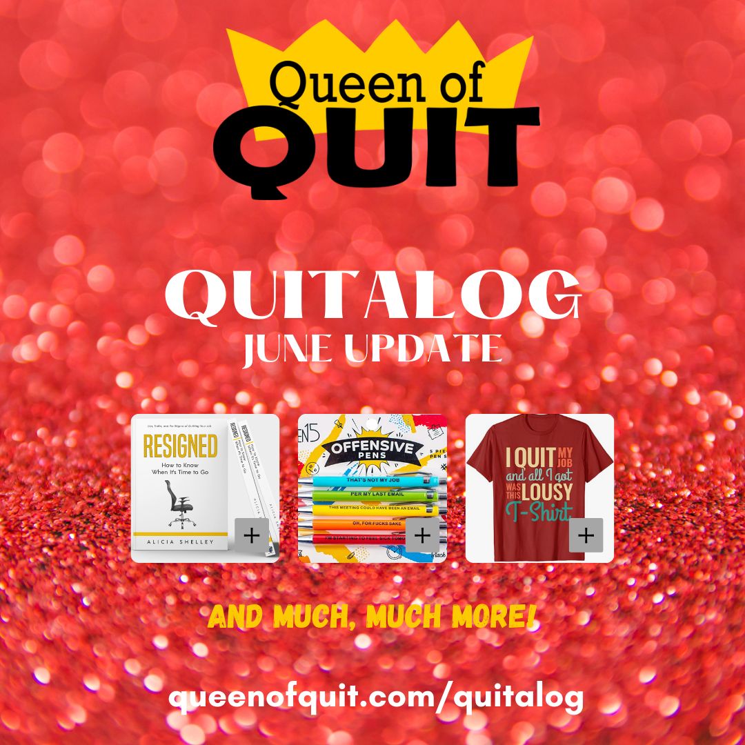It's June! And boy have I got some crazy quit-related merch for you this month! Check it out here in the Quitalog:

queenofquit.com/quitalog/