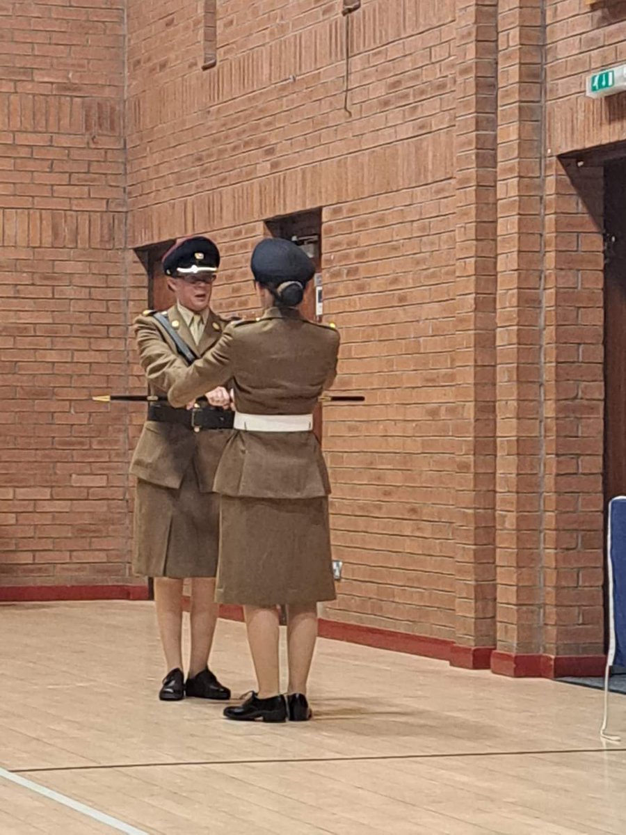 CacfMaj's tweet photo. Fantastic enrollment ceremony tonight. 24 cdts presented with their cap badge , 7 newly promoted L/CPL's, Officially presented our new cadet RSM with her pace stick and rank slide all topped with an informative annual camp parent brief. https://t.co/LkXdA6XeOk