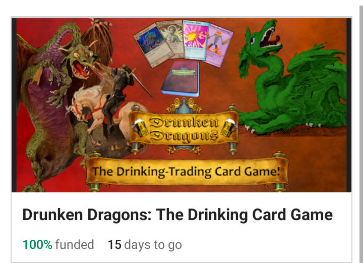 DrunkenDragons_'s tweet photo. WOW! In just 15 days, #DrunkenDragons achieved our first goal on #kickstarter - HUGE thanks to our backers thus far! It's only the beginning! We're excited to move production forward. 🐉🐉🔥🏴‍☠️ 
There's still 15 days left open to donations. Don't miss out! https://t.co/yKYm5Ey1BT