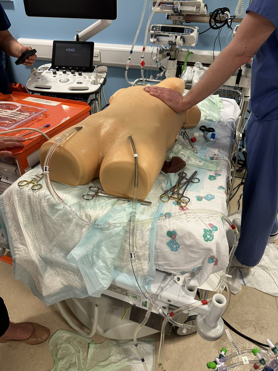 MarkGlasgowPICU's tweet photo. Excellent afternoon of testing out some rather splendid ecmo sim kit @PICU_Scot with @TheSimulatorCo https://t.co/QIA5NkXLNl