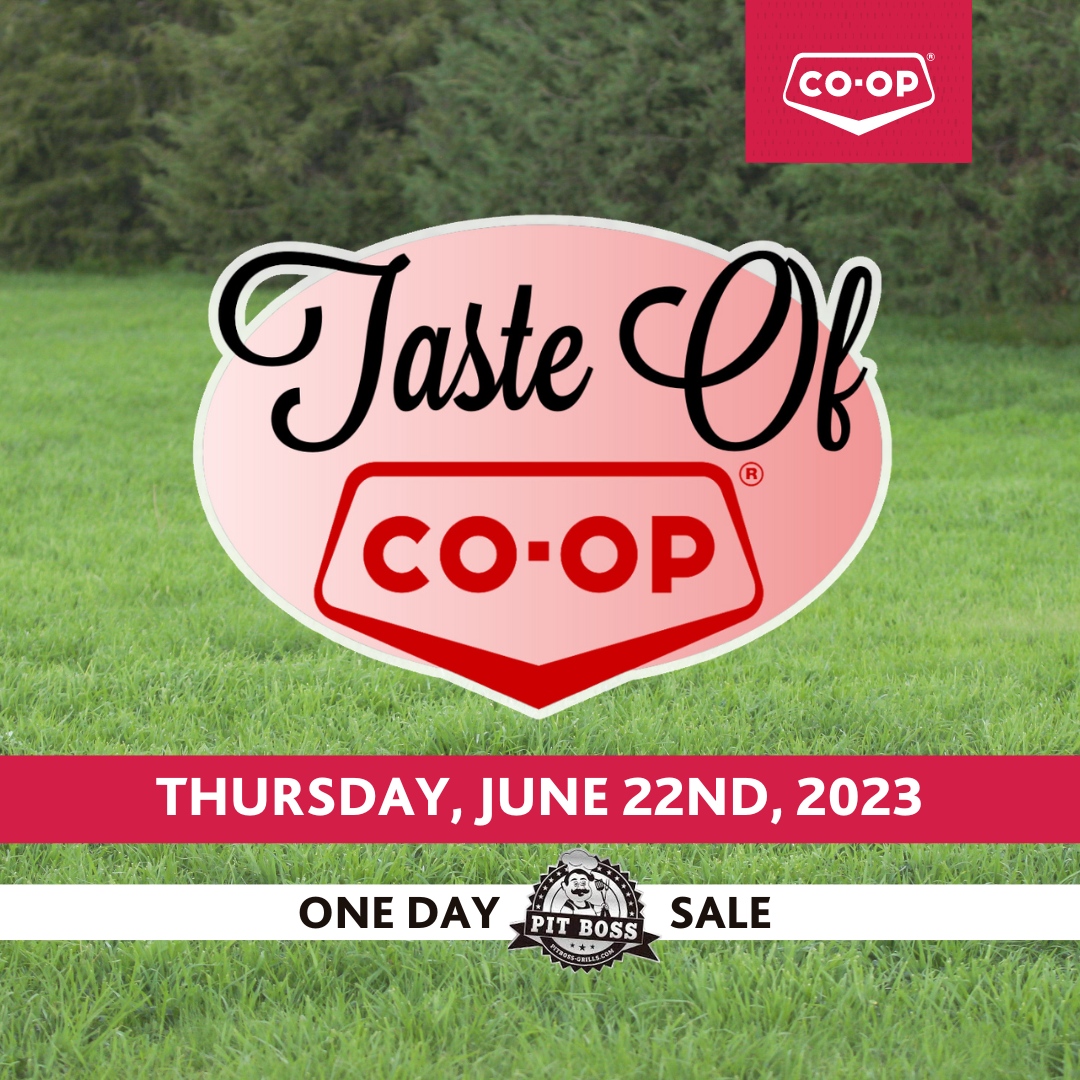 WildRoseCoop's tweet photo. Kick start your summer with Co-op &amp; Pit Boss by joining us next Thursday for Taste of Co-op at both the Killam &amp; Camrose Food Stores!🤩 Shop insane Pit Boss sales and enjoy free samples from 4-7pm!☀️ #tasteofcoop #camrose #killam https://t.co/Z3UrMq2raw