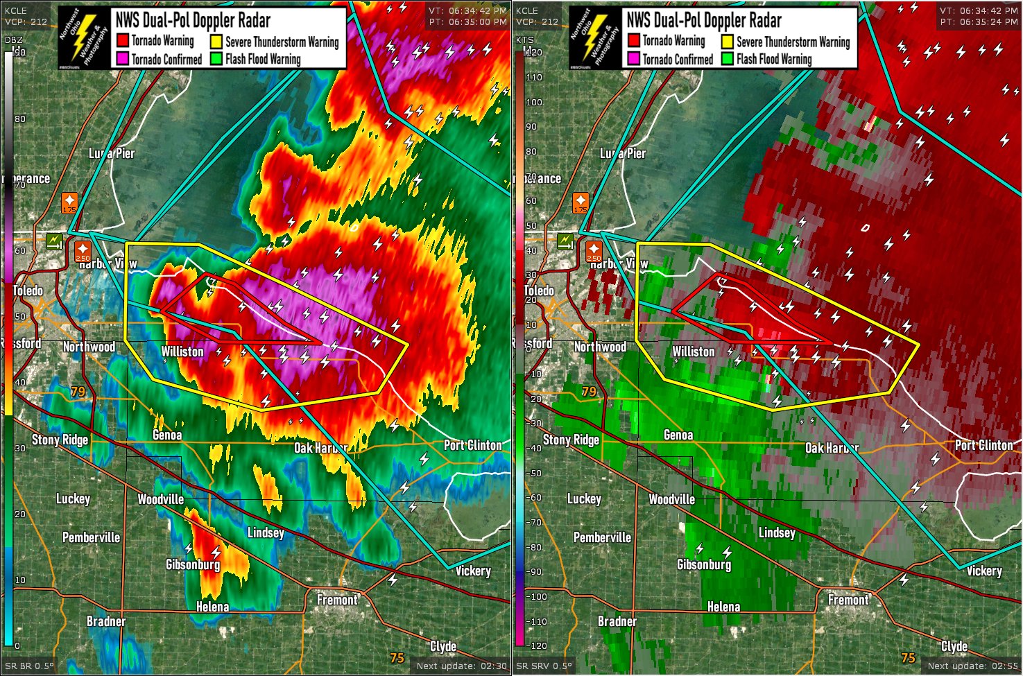 NW Ohio Wx on Twitter "Very dangerous severe storm just east of Genoa