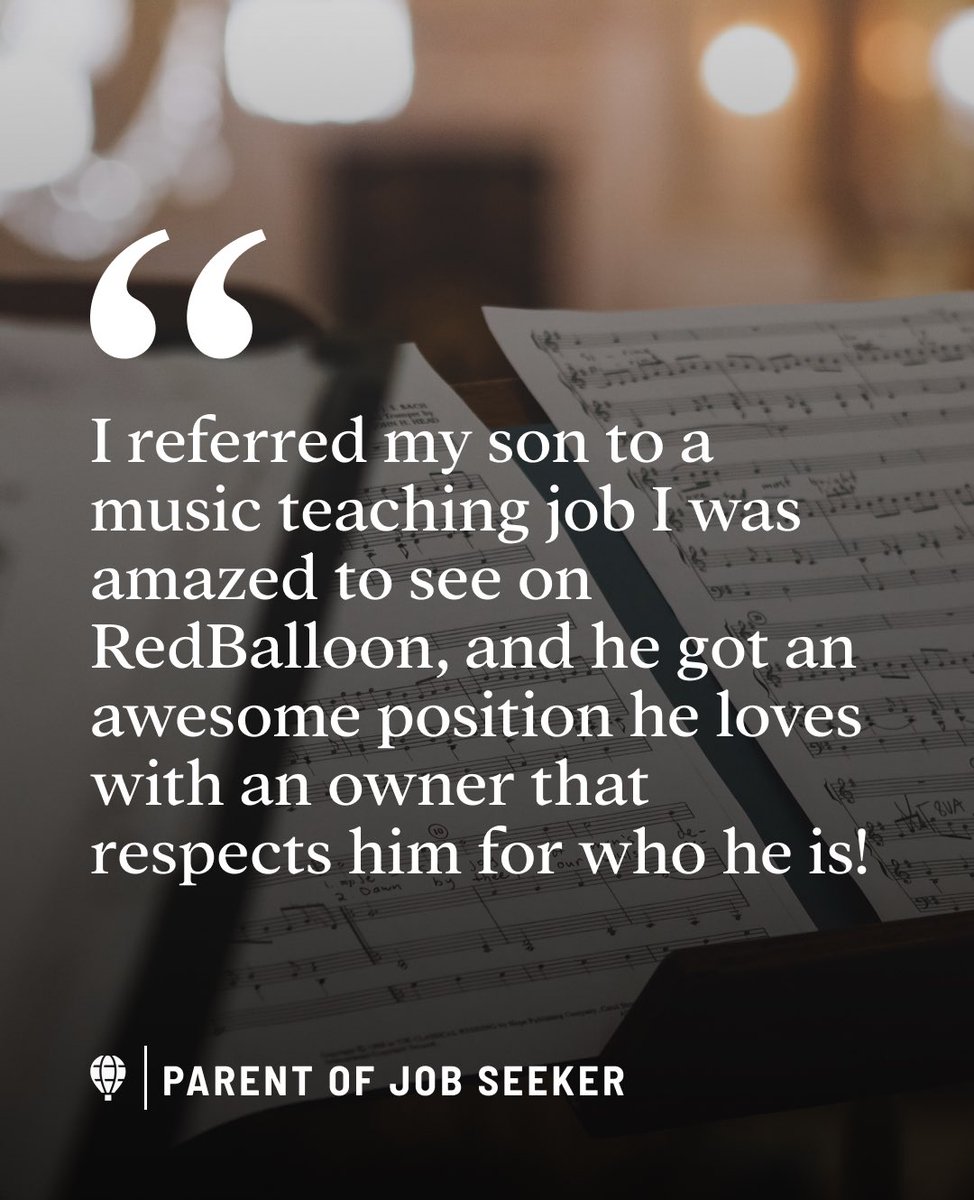RedBalloonWork's tweet photo. Work for a company that values you and your beliefs, upload your resume to https://t.co/pGlkZWd4lO
#success #freetowork https://t.co/IhbInOfNCf