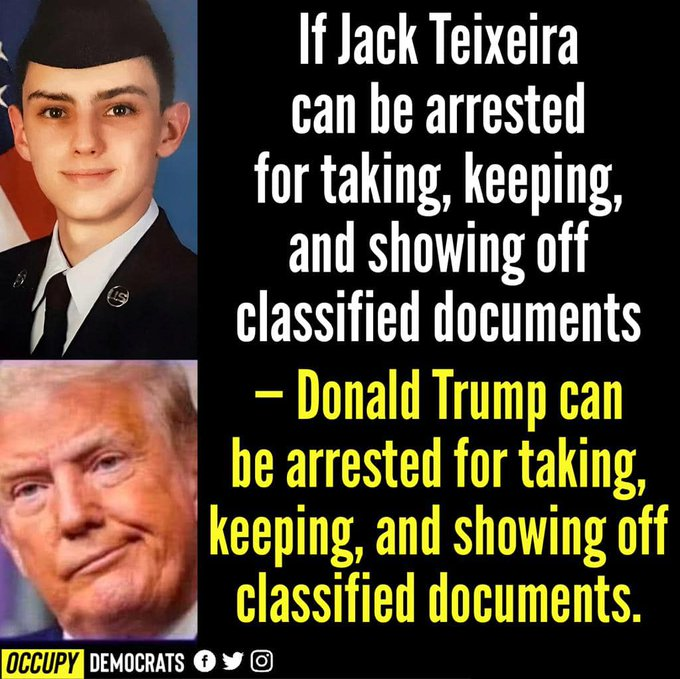 Jack Teixeira has been indicted by a federal grand jury on 6 counts of willful retention & transmission of classified information related to national defense. Donald Trump #deadlinewh #morningjoe #theview #TrumpIndicment Hillary Clinton