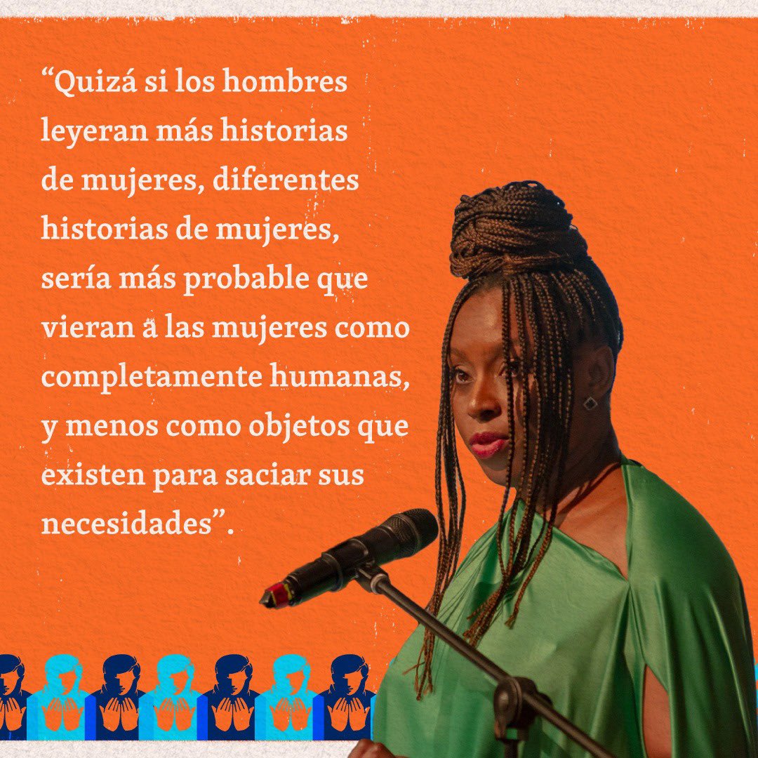 FILBogota's tweet photo. Es un buen día para recordar a la escritora @ChimamandaReal , invitada de la pasada #FILBo2023.

“Las historias pueden cambiar profundamente la forma en que vemos el mundo” 📚🌎

Recuerda que puedes revivir una y otra vez las charlas de la FILBo ➡️ https://t.co/cqVnsF6YNf https://t.co/tUsTrKxtmb