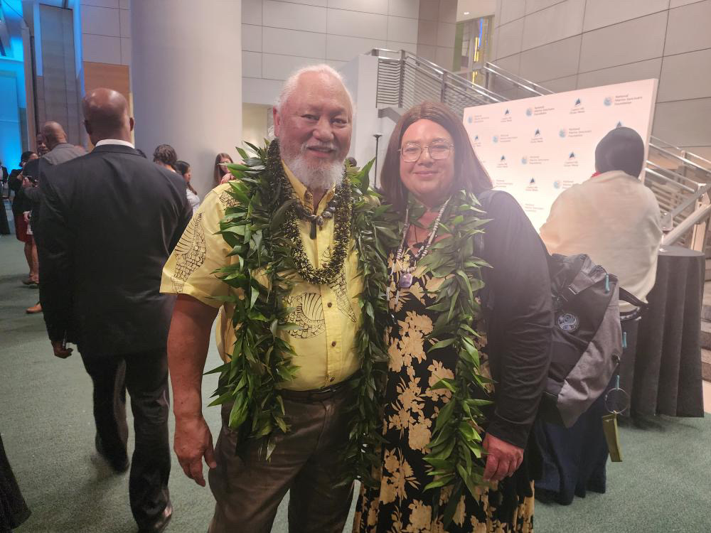 #TBT of last week's #chow2023 with Uncle Sol Kaho'ohalala.

You can watch the full video of the event 'Building Resilience Through Ocean-Based Climate Solutions' with where Uncle Sol and Violet Sage Walker spoke here: vimeo.com/830555660

#ChumashSanctuary
#chumash #CHNMS