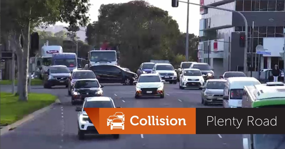 VicTraffic on Twitter "Middle lane blocked citybound on Plenty Road