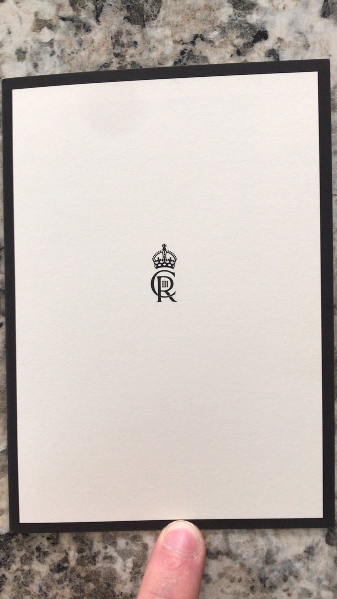 Received a letter from the king today.