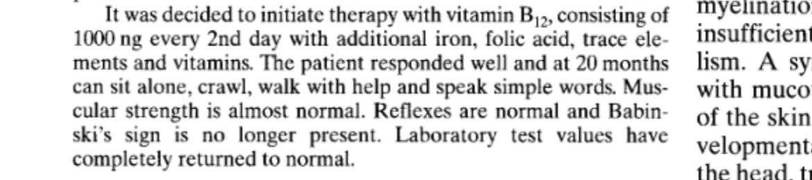 Anti-vegan tries to downplay B12 supplements while sharing an image from a case study in which B12 supplementation resolved the issue. Amazing stuff.