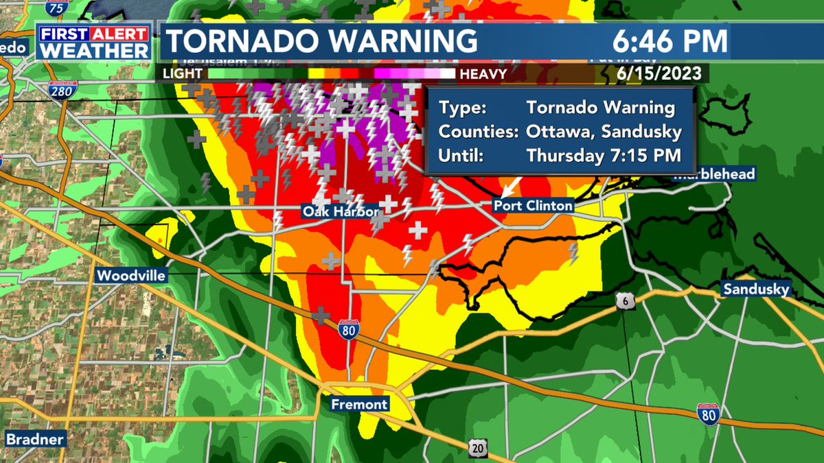 From the 13abc First Alert Weather Center: A Tornado Warning has been issued for part of the viewing area.