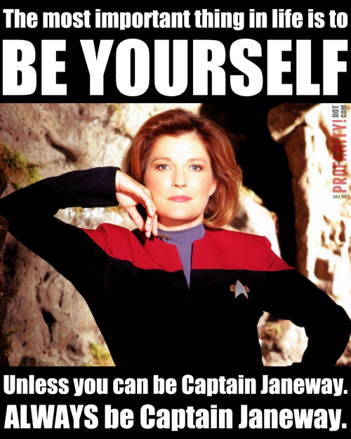 Janeway is a special kind of awesome isn't she? @StarTrek