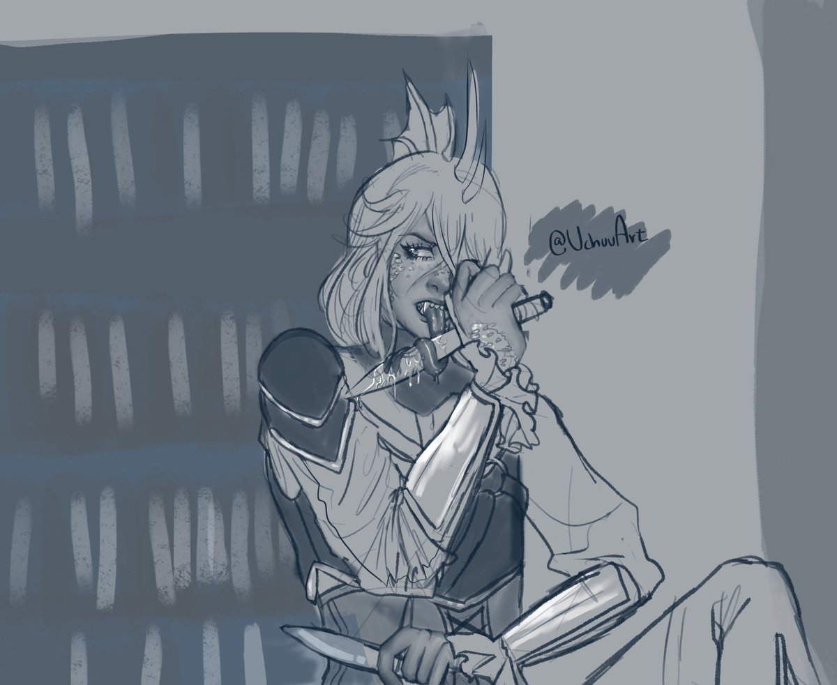 shy_chuu's tweet photo. Quick doodle of my sweet femboy half-dragon being slutty as he is ♥

#pathfinder2e #rogue #halfdragon #rpg #lewd #nsfw https://t.co/WZa5lr8O2z