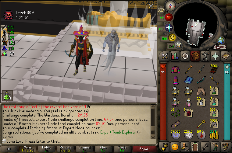 xRakine's tweet photo. Solo Expert Mode ToA completed on the Desert-Locked UIM https://t.co/0aUma9IsXz
