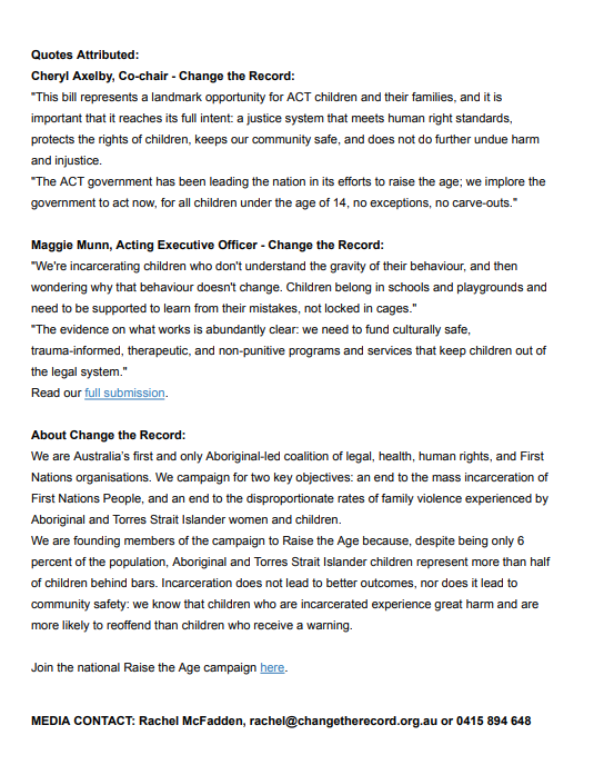 [MEDIA RELEASE] Yesterday Change the Records <a href="/AxCheryl/">Cheryl Axleby -tweets are my own personal views.</a> &amp; <a href="/MaggieMunn/">Maggie Munn</a> told the Inquiry the proposed bill could criminalise families (2/3) bit.ly/3X8xKNY