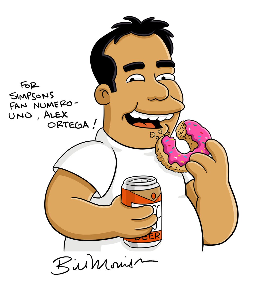 Alex_Simpsons23's tweet photo. Simpsonized by the one and only Bill Morrison
One of the best dedications in an autograph 😊😊😊
#TheSimpsons #BillMorrison #Comic @TheSimpsons @AniDom https://t.co/KIB1MIfWOR