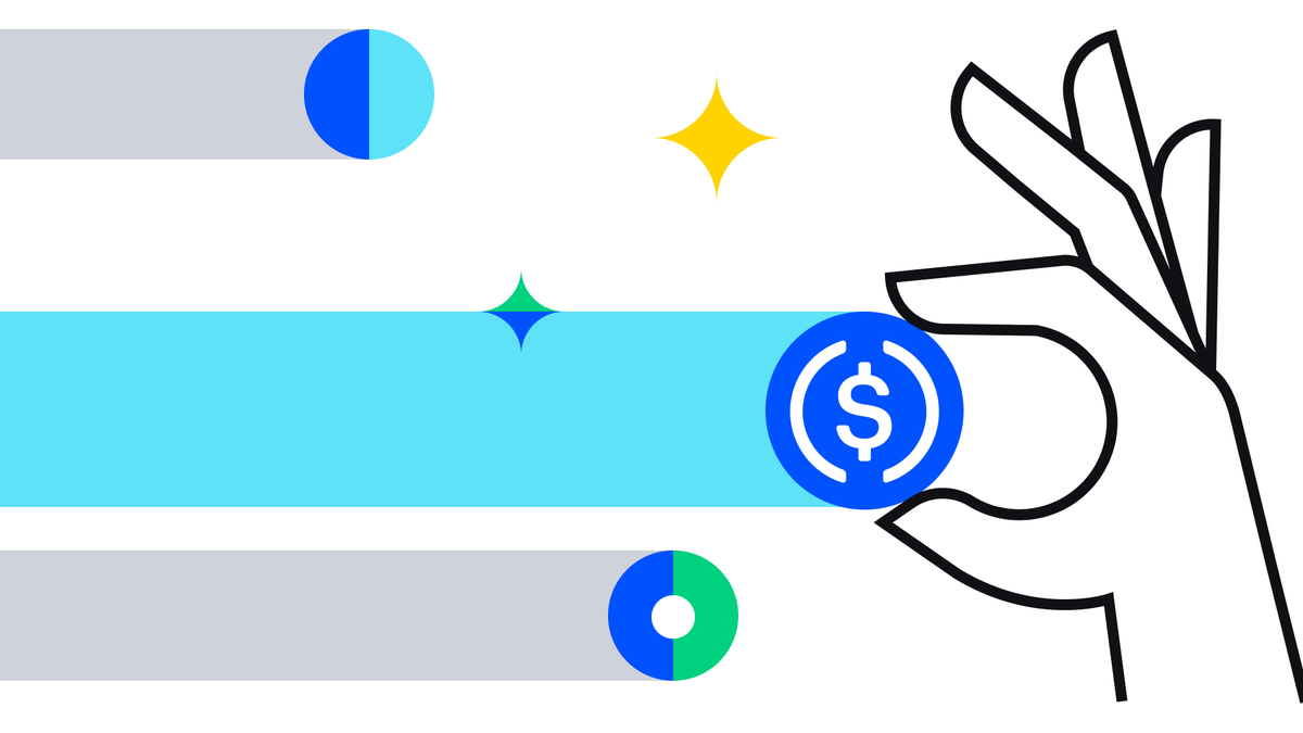 coinbase's tweet photo. Grow your savings with a rewarding, secure digital dollar. Global Coinbase customers can now earn 4% rewards on USDC.

Start earning → https://t.co/46fFU7chfi

USDC is a trusted stablecoin that’s designed to be pegged and redeemable 1:1 for US Dollars. It’s backed by reserve assets like cash and held in accounts with US-regulated financial institutions.

USDC makes it easy and fast to access the cryptoeconomy, for completing trades, earning yield in DeFi, or buying NFTs. Now, you can grow your funds as you wait to make your next move.

The rewards rate is subject to change and can vary. Customers will be able to see the latest applicable rates directly within their accounts.