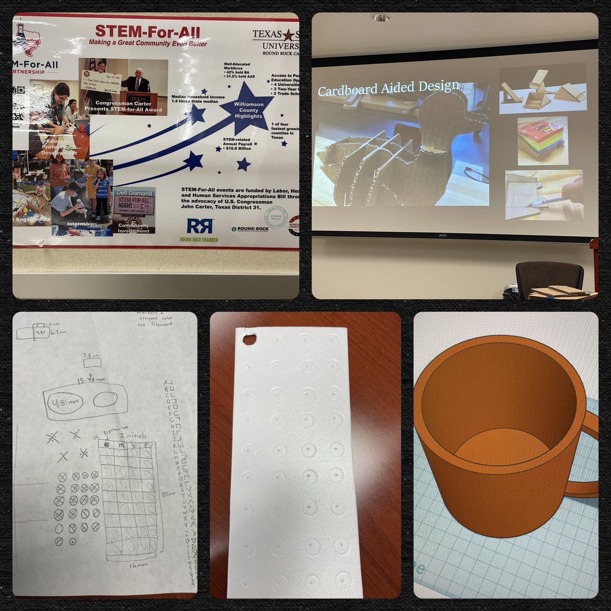 Thank you, @txstrrc for a great week of learning.  Day 3 of the STEM-for-All was hands on and I built great connections with people even if my prototype’s connection broke.  🤪