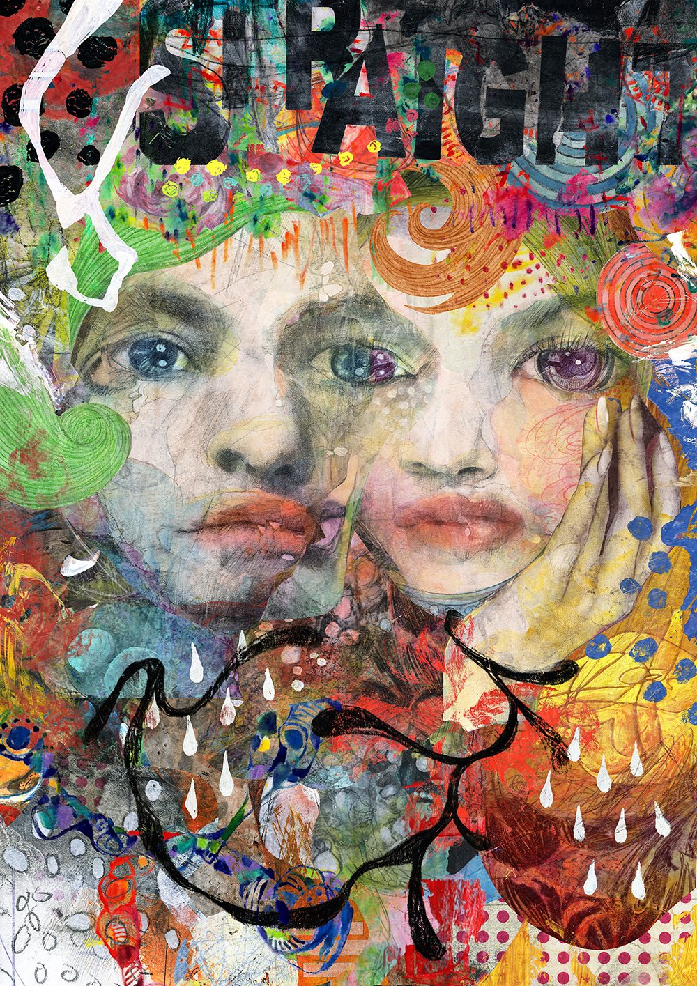 木村タカヒロ　TAKAHIRO KIMURA　コラージュ　　人物画　女性像 C 木村タカヒロ展 「Summer Girls 2017」@湘南T-SITE | 木村タカヒロ