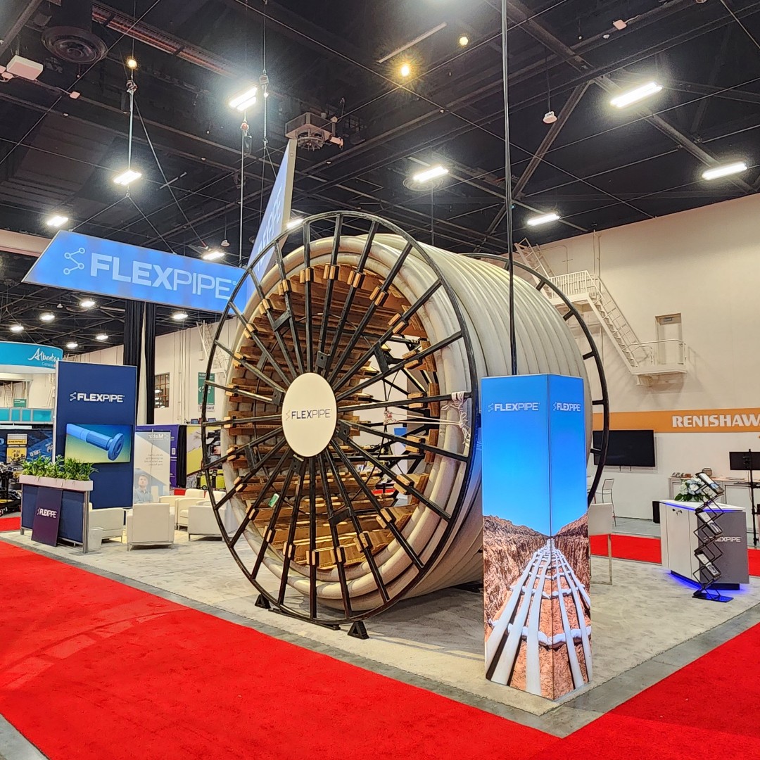 Skyline_AB's tweet photo. Here is the booth we built for Flexpipe at the Global Energy Show 2023! Stay tuned for more!
.
.
.
.
#events #event #skylineexhibits #skylineexhibitsalberta #tradeshow #globalenergyshow2023 #booth #conference #energy https://t.co/5xveaotUPL