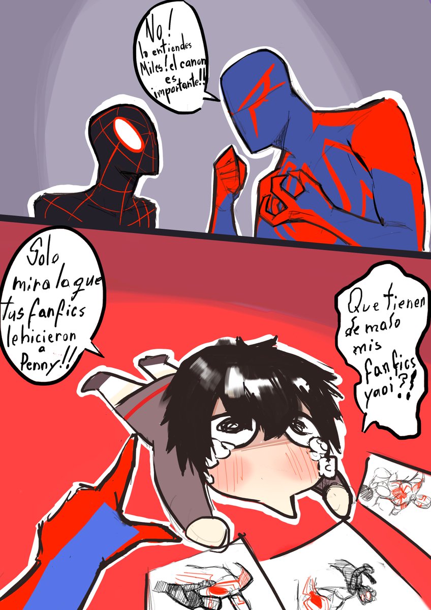 solo dire que esto podria ser canon #PenniParker #MilesMorales #MiguelOHara #MilesMoralesFanart 
#Milesxpenny #SKECHERS