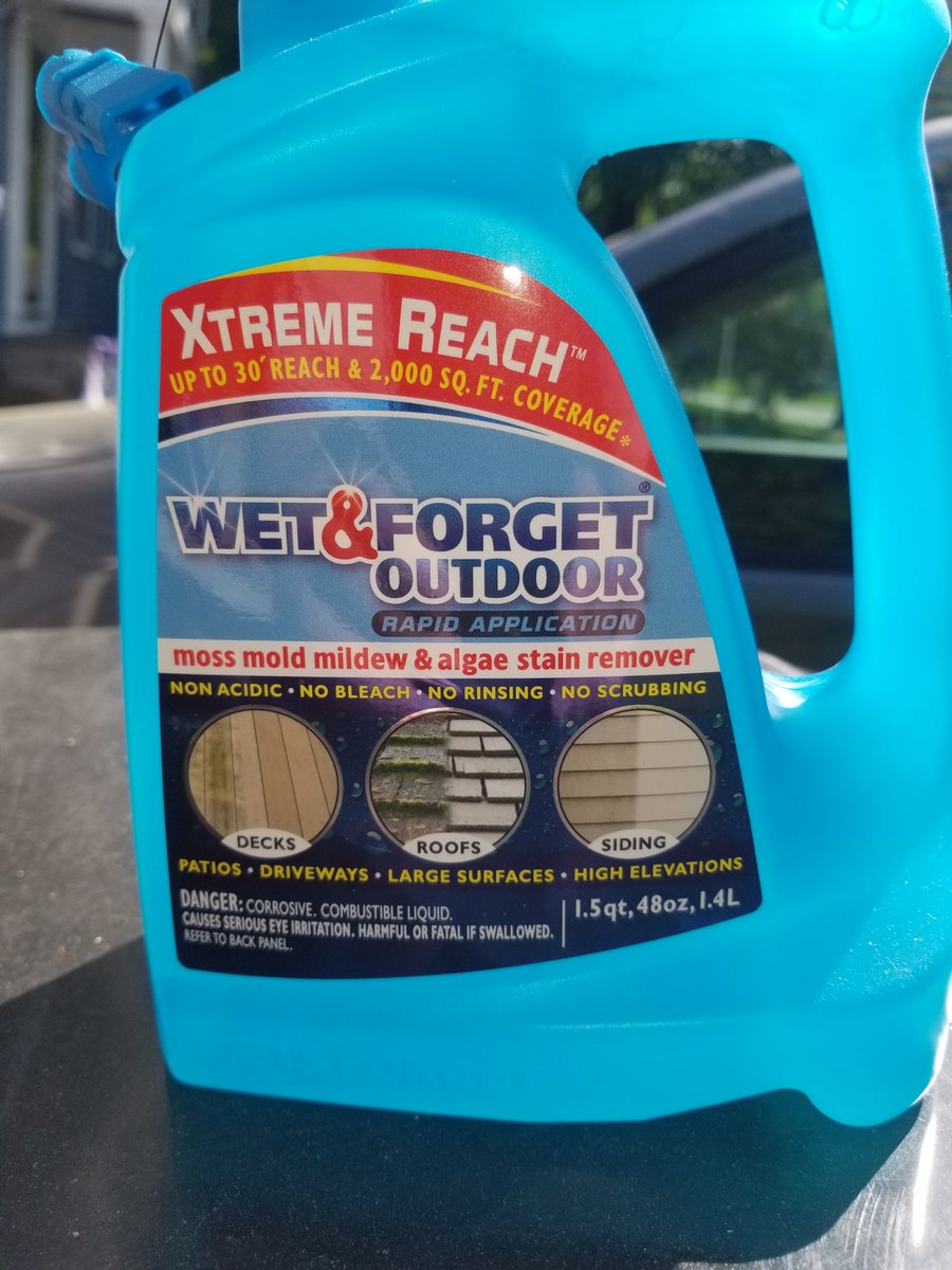 @JohnFSilver There a product called Wet it and Forget it. Works over time on a lot of surfaces.