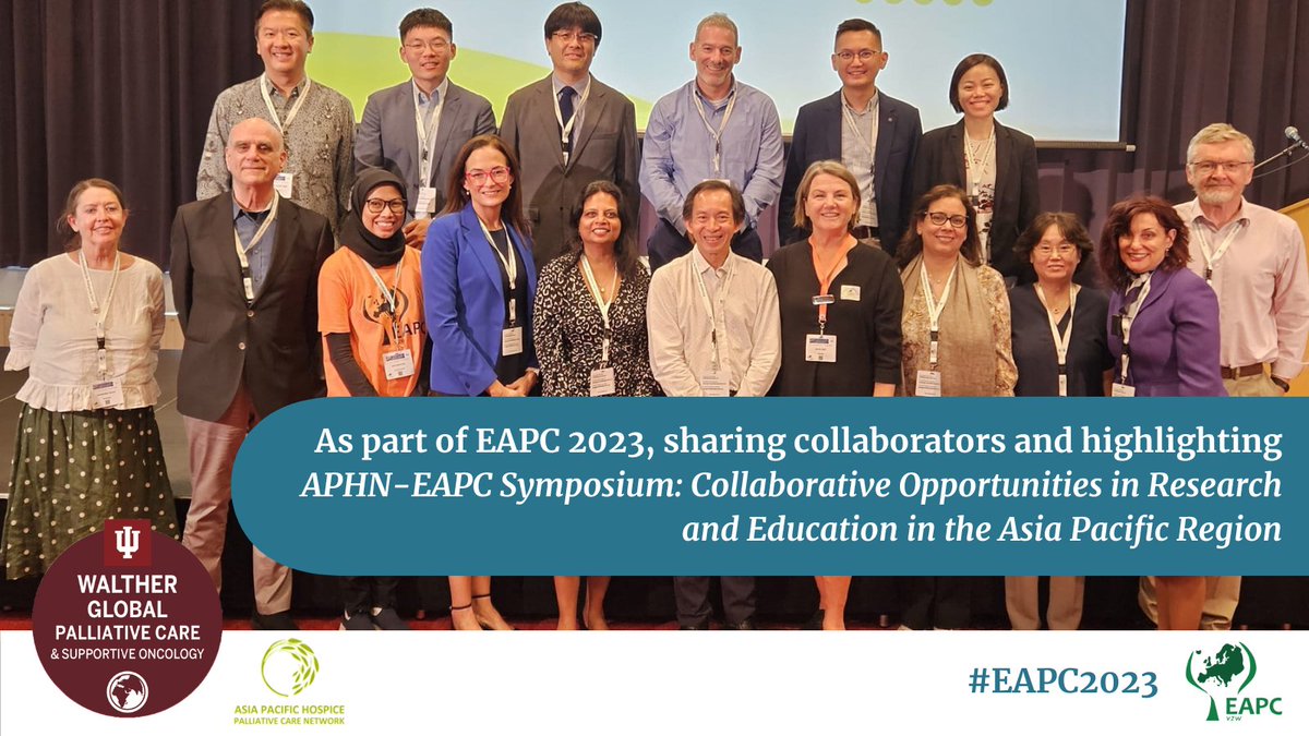 On Opening Day of #EAPC2023, @aphnofficial & @EAPCvzw teamed-up in compelling & motivating Symposium on Research Opportunities in the Asia Pacific Region & highlighting global collaborations for #PalliativeCare #EAPC4all #hpmglobal @gjmdhoop @WHO @WHPCA @IAHPC @HospisMY