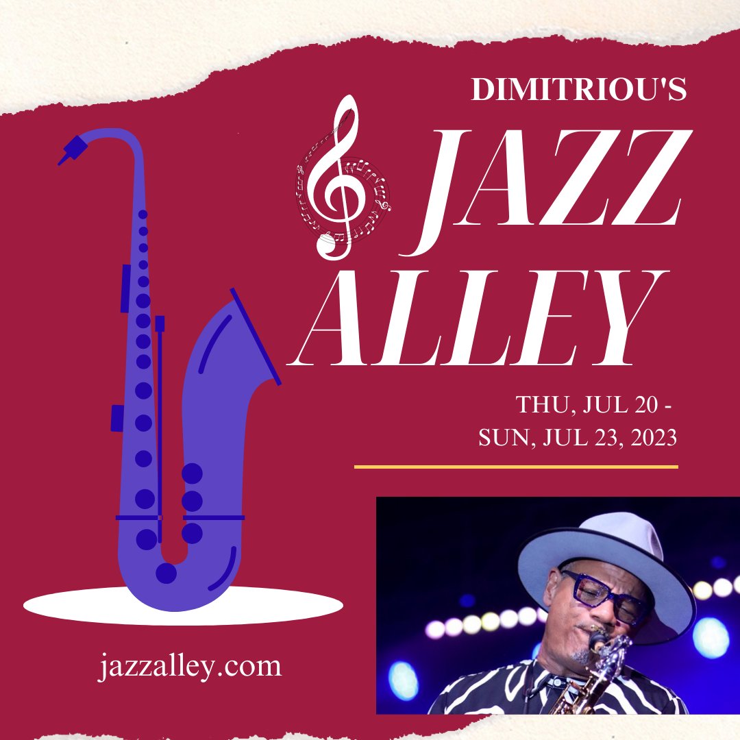 Let’s party together at @Jazz_Alley in #July. I’ll be there with my horn! 🎷 For more info & tickets: jazzalley.com #LiveJazz

#KirkWhalum #LiveMusic #InConcert #Sax #Saxophone #Jazz #SmoothJazz #SaxLife