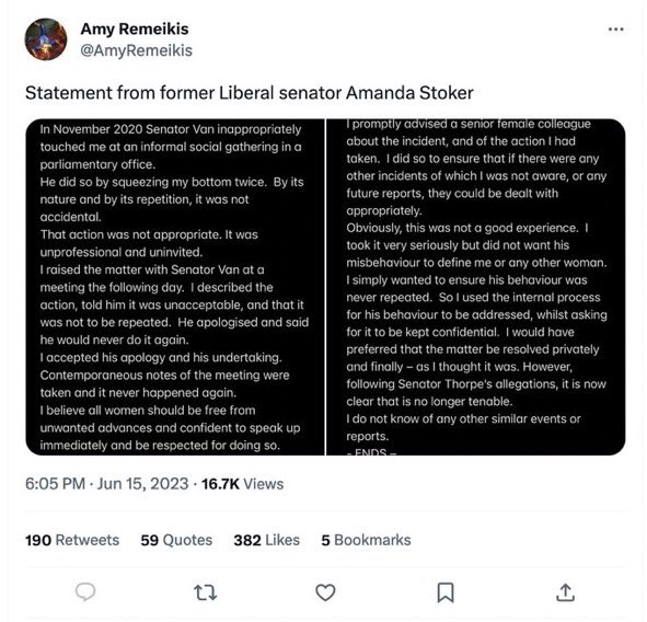 Jeff4theclimate's tweet image. #stoker said she confided with a senior colleague about been sexually assaulted by a liberal senator. 
Question now begs as too How long has Mr “I was a qld copper” #Dutton known that serial predator #davidvan was roaming unchecked around Parliament House?