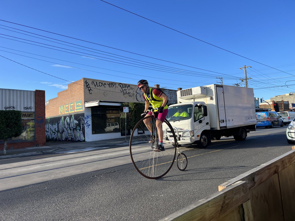 Penny Farthings. Not just for Royal Parade and Sydney Rd anymore. #natureishealing @hipstergeddon