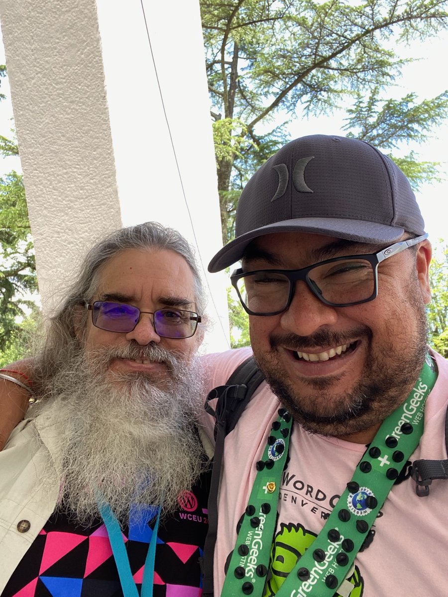 When I took this picture with you at #WCEU I said I had to have a picture with a WordPress legend like you.

We laughed, as we spoke, about politics, history, life &amp; WordPress, of course.

You are a man who will be sorely missed.  <a href="/JoseLuis_Losada/">Јosé Luis Losada</a>