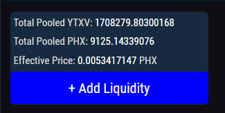 you guys spoke .. and we listen .. more liquidity is added to #YTXV trading pair with #PHX 
xeggex.com/market/YTXV_PHX
easier buys and sells can now take place for our investors
#1000x #1000xgem #CryptoUpdate #CryptocurrencyNews